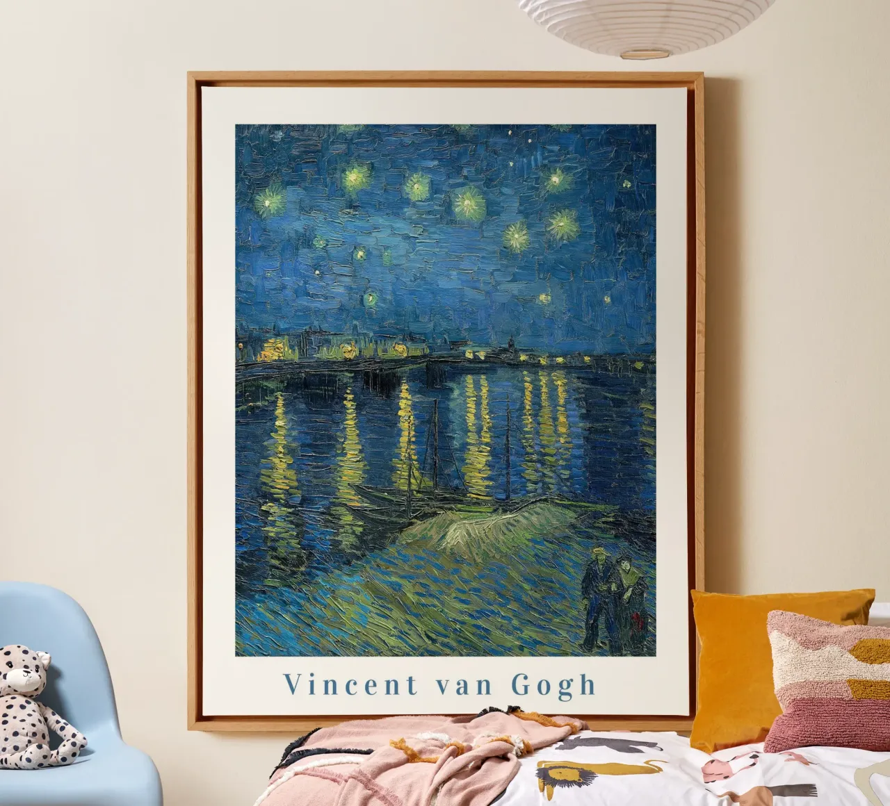 Vincent Van Gogh, Van Gogh, Manifesto della mostra, Stampa d'epoca tela con Cornice a cassetta da ArtHaus