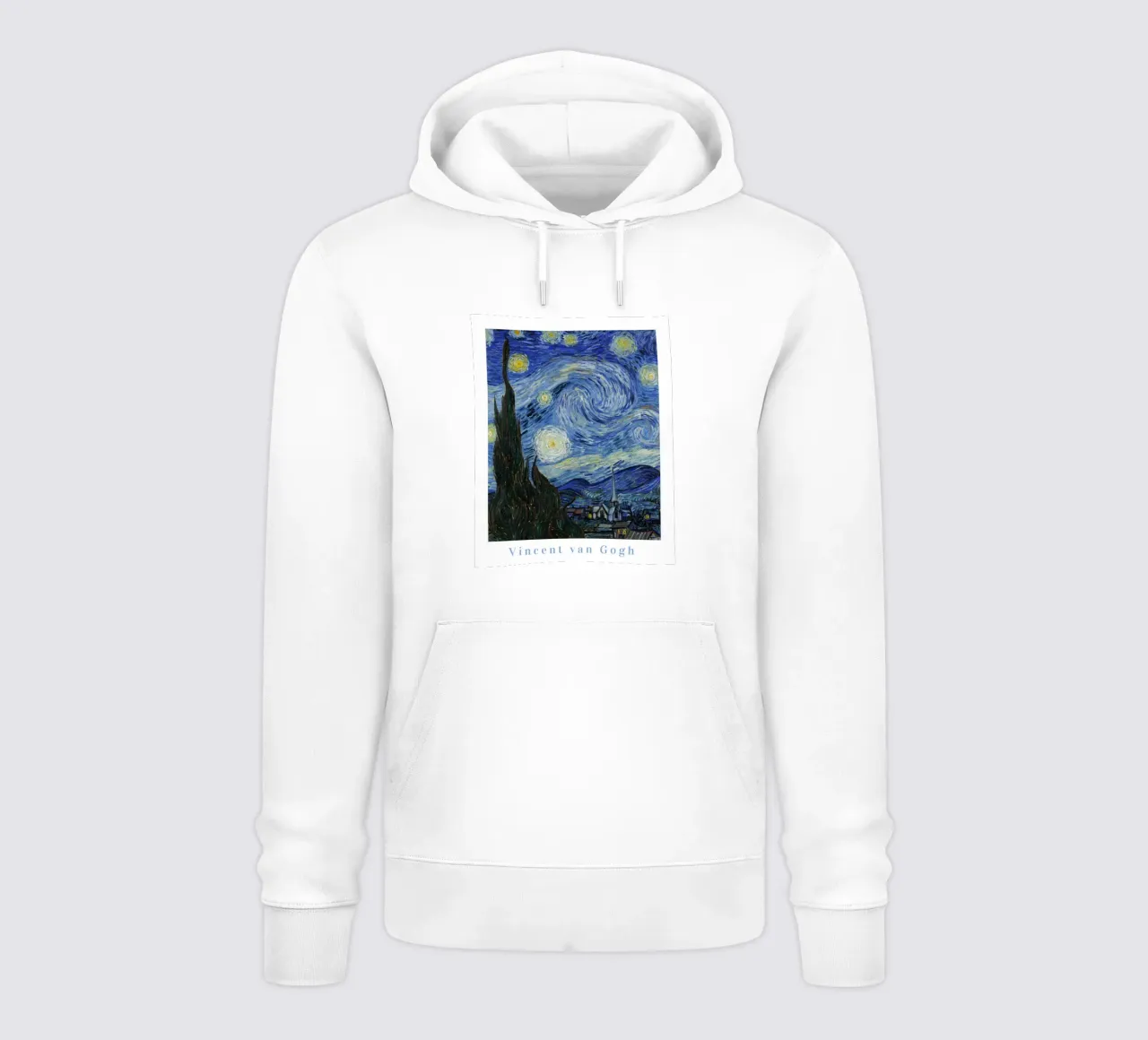 Vincent Van Gogh, Poster della mostra Notte stellata felpa con cappuccio da ArtHaus
