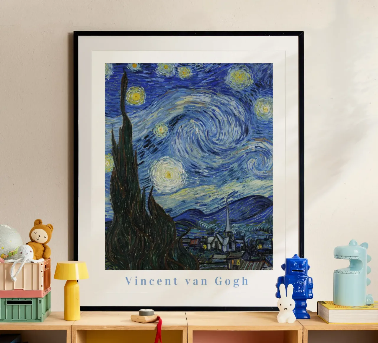 Vincent Van Gogh, Poster della mostra Notte stellata poster con telaio in plastica da ArtHaus