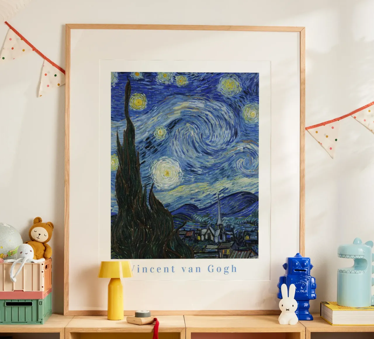 Vincent Van Gogh, Poster della mostra Notte stellata poster con telaio in plastica da ArtHaus