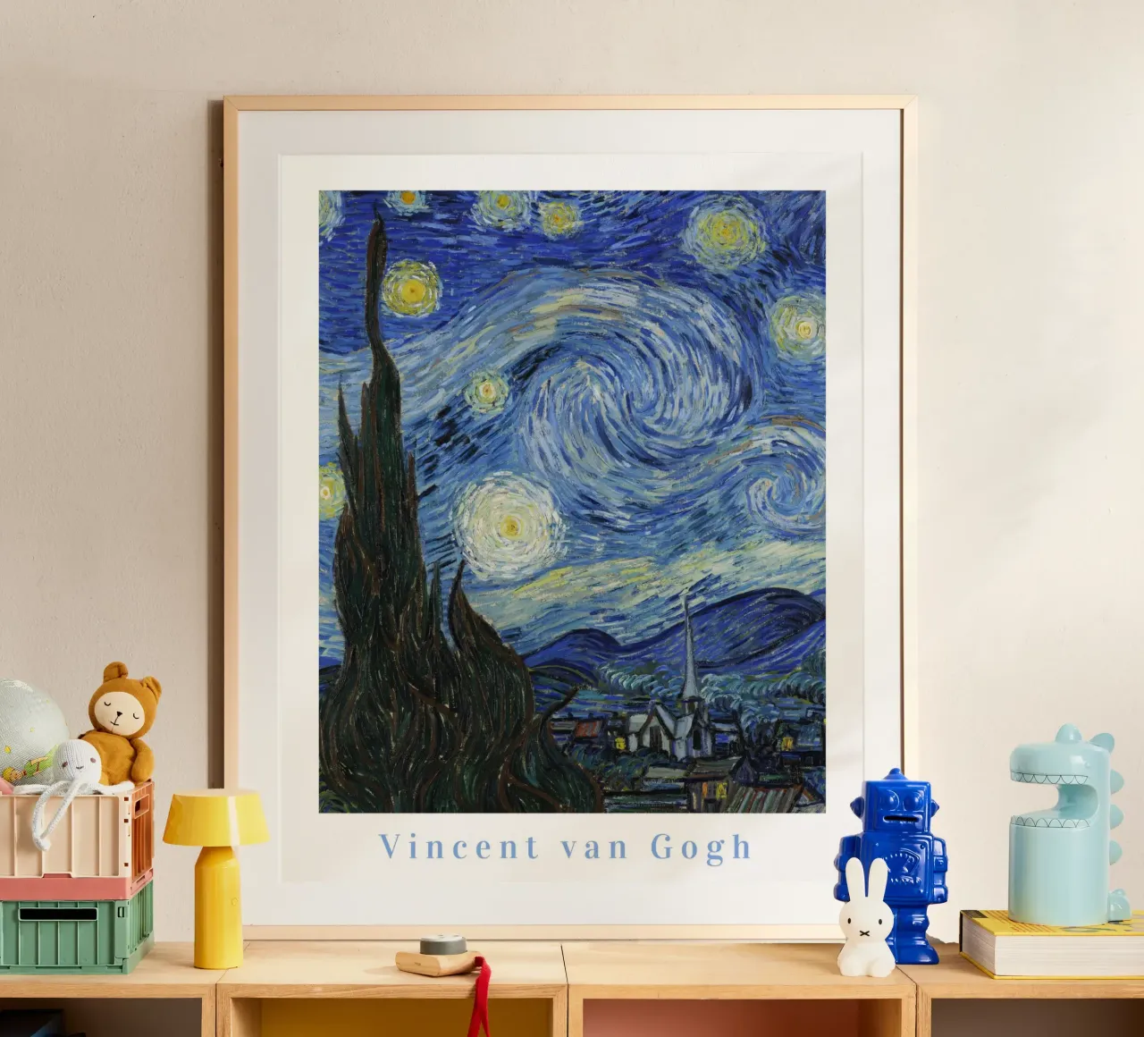 Vincent Van Gogh, Poster della mostra Notte stellata poster con telaio in plastica da ArtHaus