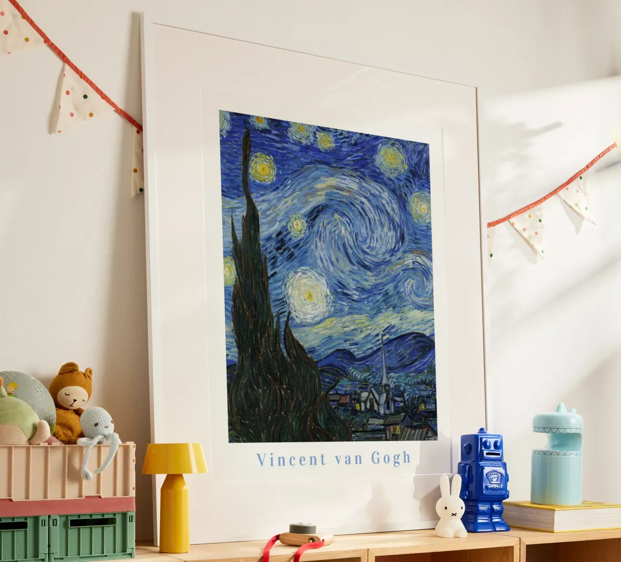 Vincent Van Gogh, Poster della mostra Notte stellata poster con telaio in plastica da ArtHaus
