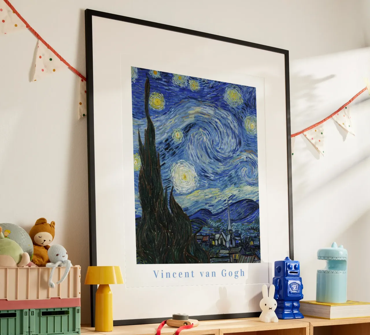Vincent Van Gogh, Poster della mostra Notte stellata poster con telaio in plastica da ArtHaus