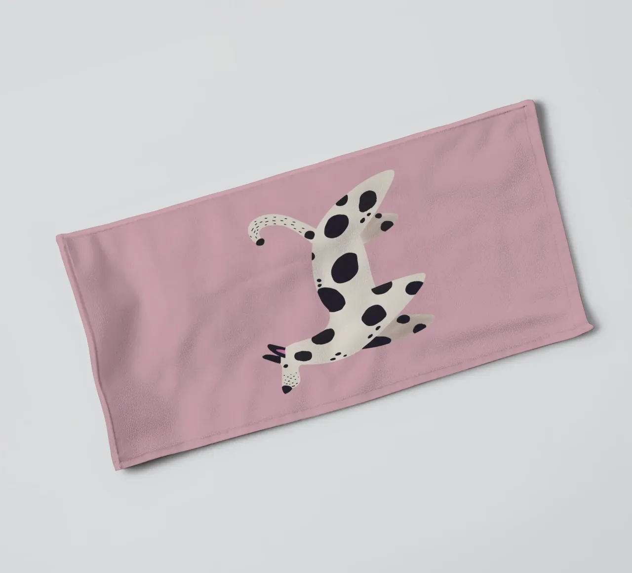 Impresión para habitación infantil, divertido póster abstracto de dálmatas toalla de baño de Little Lola