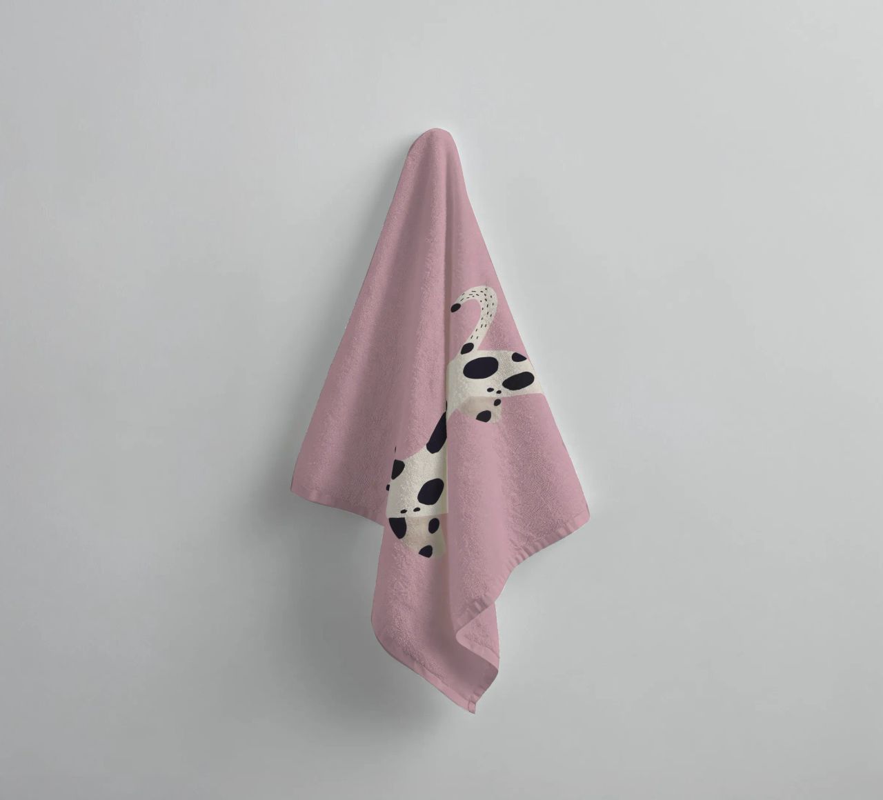Nursery Print for Kids Room, Fun Abstract Dalmatian Poster towel by Little Lola