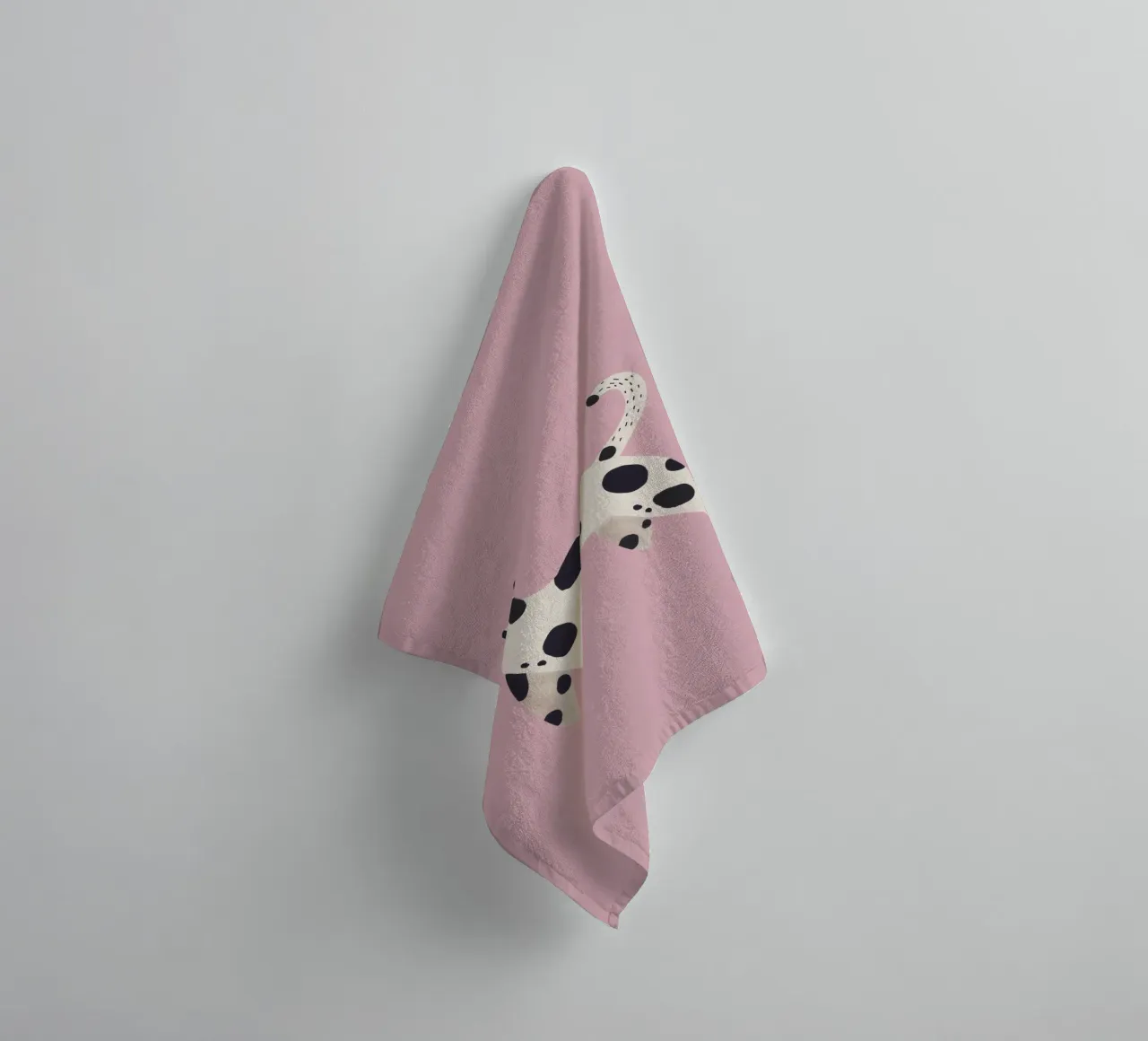 Stampa per la cameretta dei bambini, divertente poster astratto del dalmata asciugamano da bagno da Little Lola