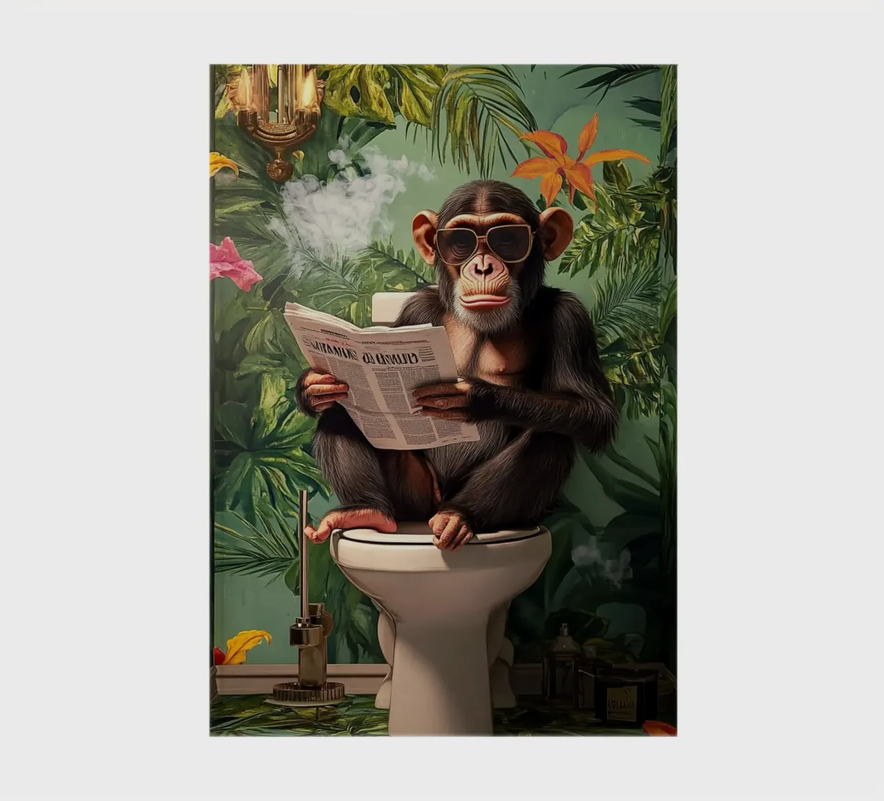 Affe liest Zeitung notebook by NORDLICHT DESIGNS