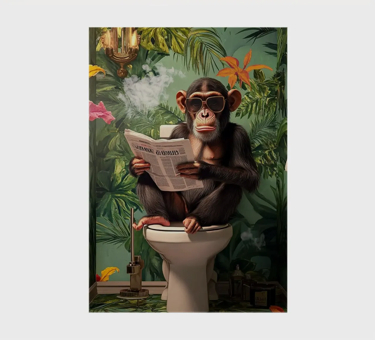 Affe liest Zeitung notebook by NORDLICHT DESIGNS
