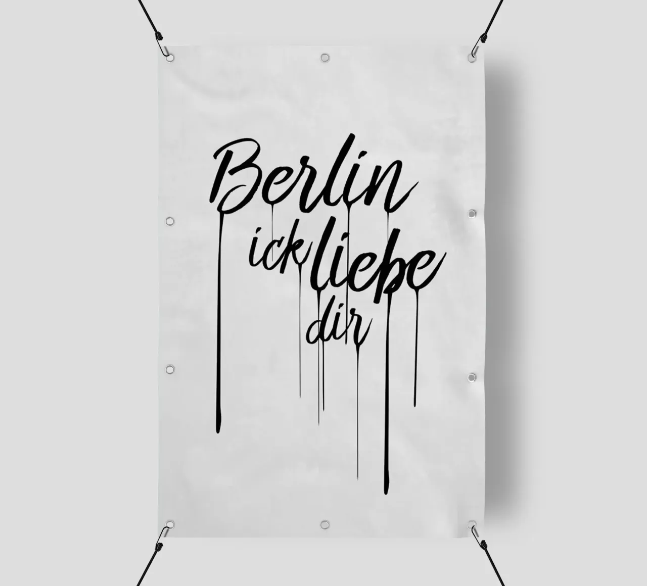 Berlin ick liebe dir telo in pvc da Amy & Kurt