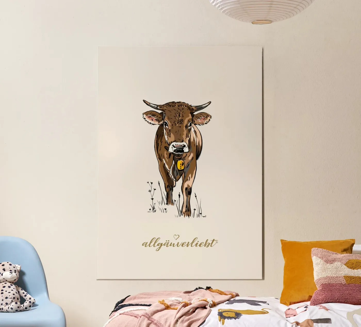 Junger Bulle hellbraun poster da allgäuverliebt
