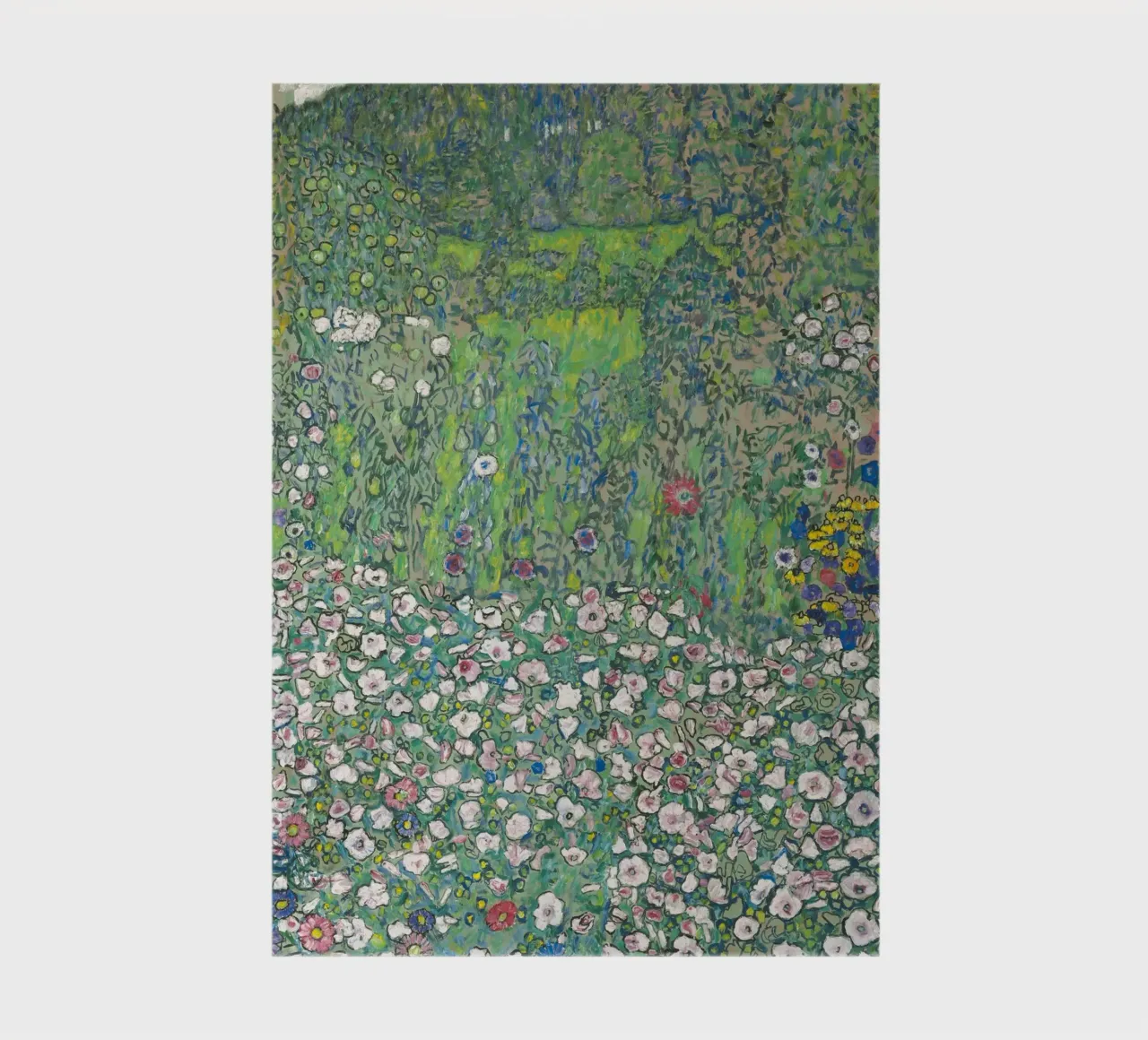 Gustav Klimt - Horticultural Landscape with hilltop notebook by Timeless Artworks