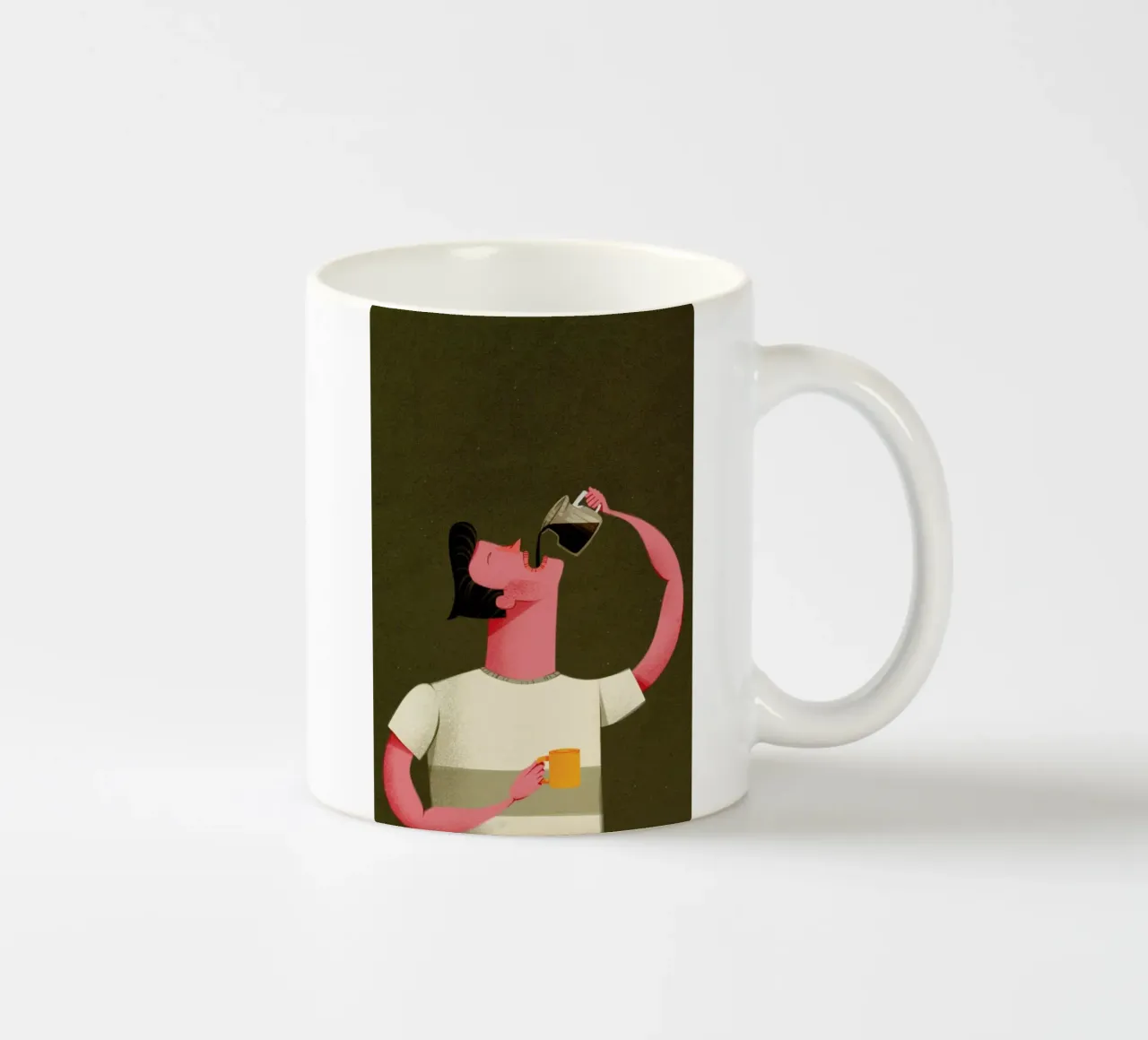 Coffee Drinker tazza in ceramica da Caio Beltrão