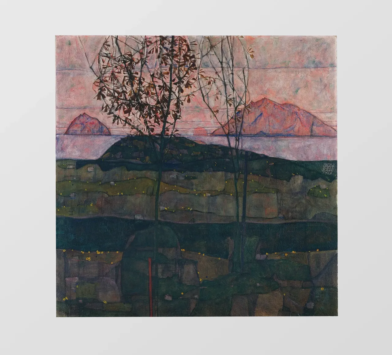 Egon Schiele - Sole al tramonto pellicola backlit da Timeless Artworks