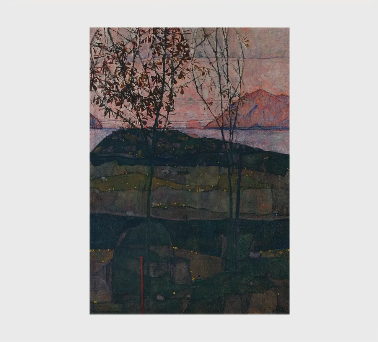 Egon Schiele - Sole al tramonto diario da Timeless Artworks