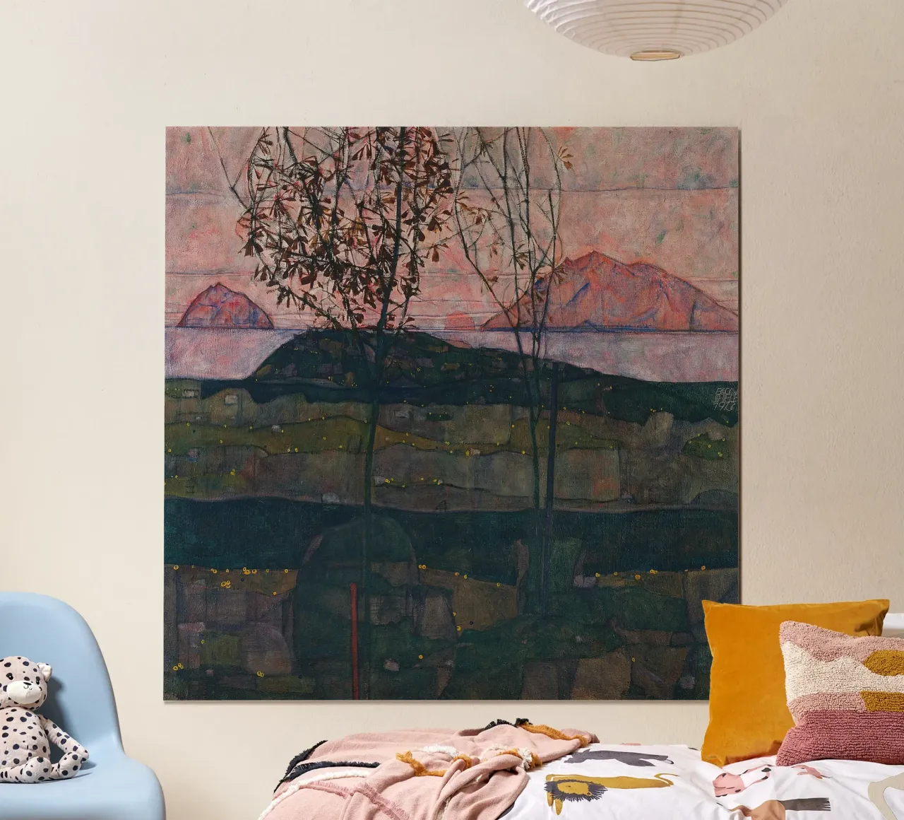 Egon Schiele - Sole al tramonto carta hahnemühle da Timeless Artworks