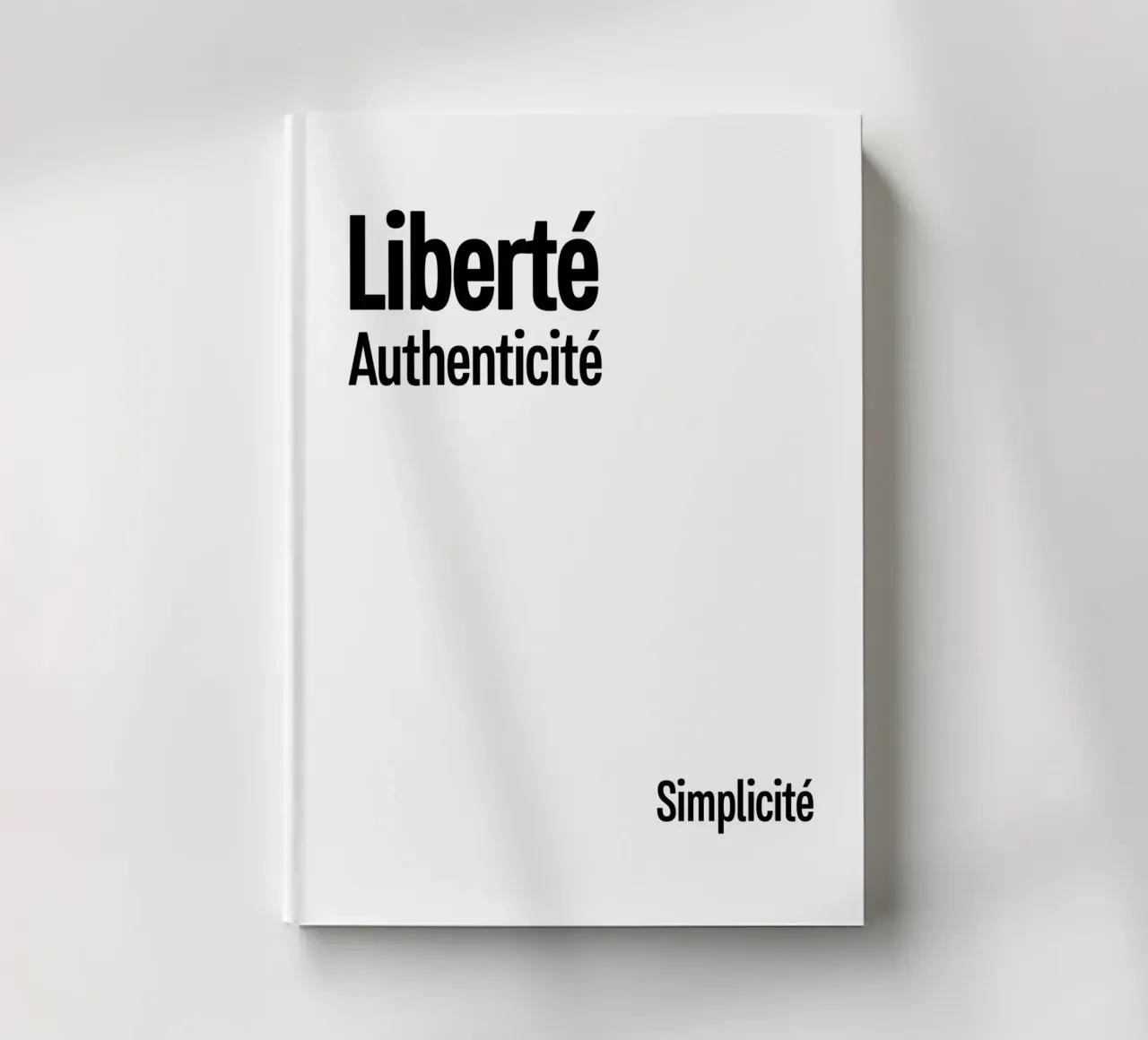 Liberte Authenticite Simplicite diario da YV TYPOGRAPHY
