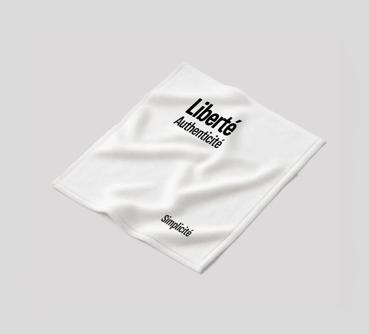 Liberte Authenticite Simplicite coperta in pile da YV TYPOGRAPHY