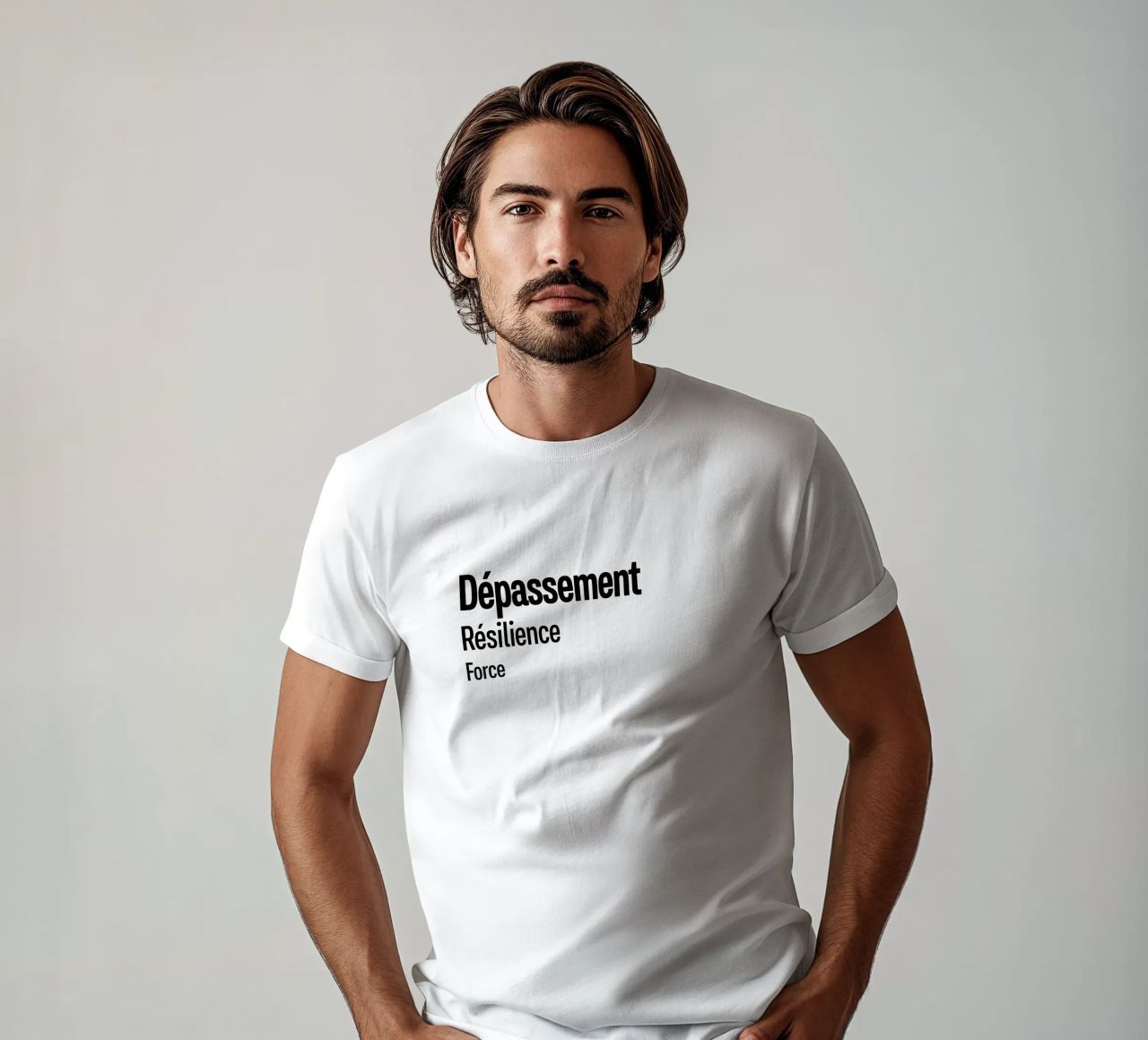 Forza di resilienza per la depressione t-shirt da YV TYPOGRAPHY