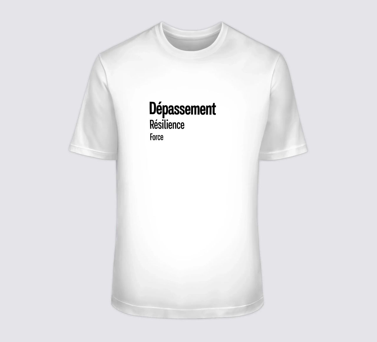 Forza di resilienza per la depressione t-shirt da YV TYPOGRAPHY