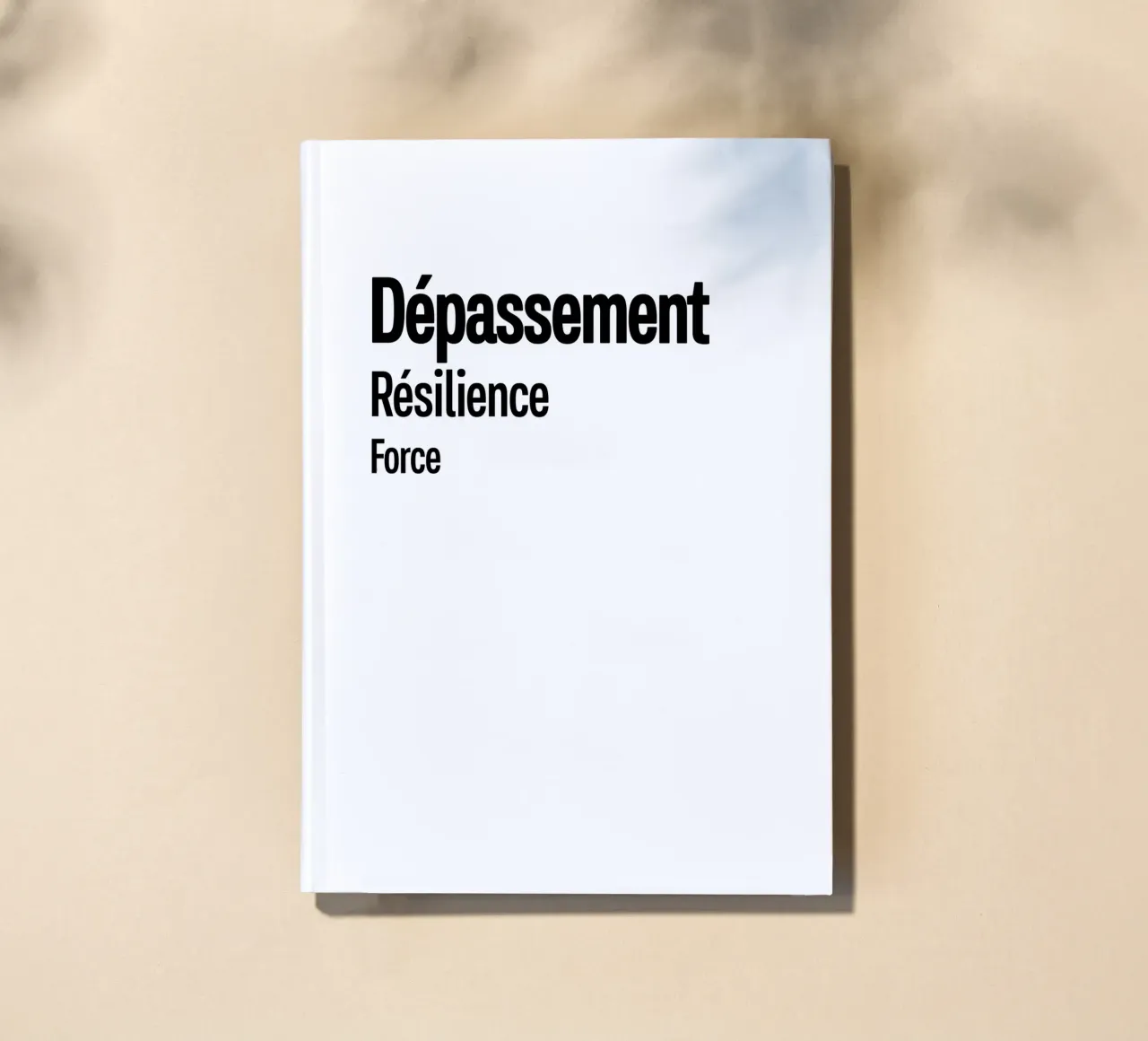 Depassement Resilience Force notebook by YV TYPOGRAPHY