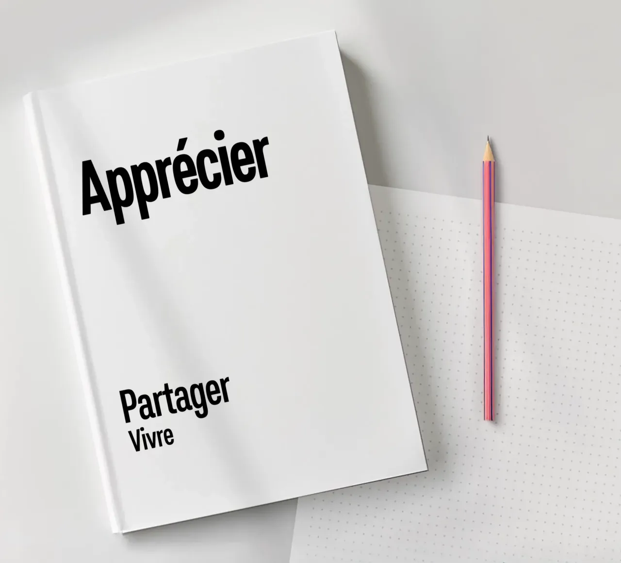 Apprezzare Condividere Vivere diario da YV TYPOGRAPHY
