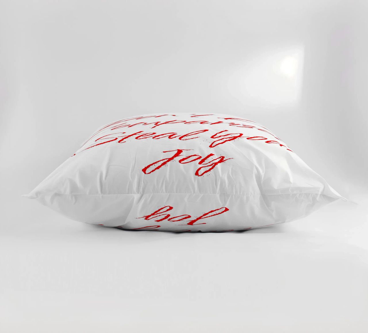 Don't Let Comparison Steal Your Joy - Red Text cuscino da FABOArt