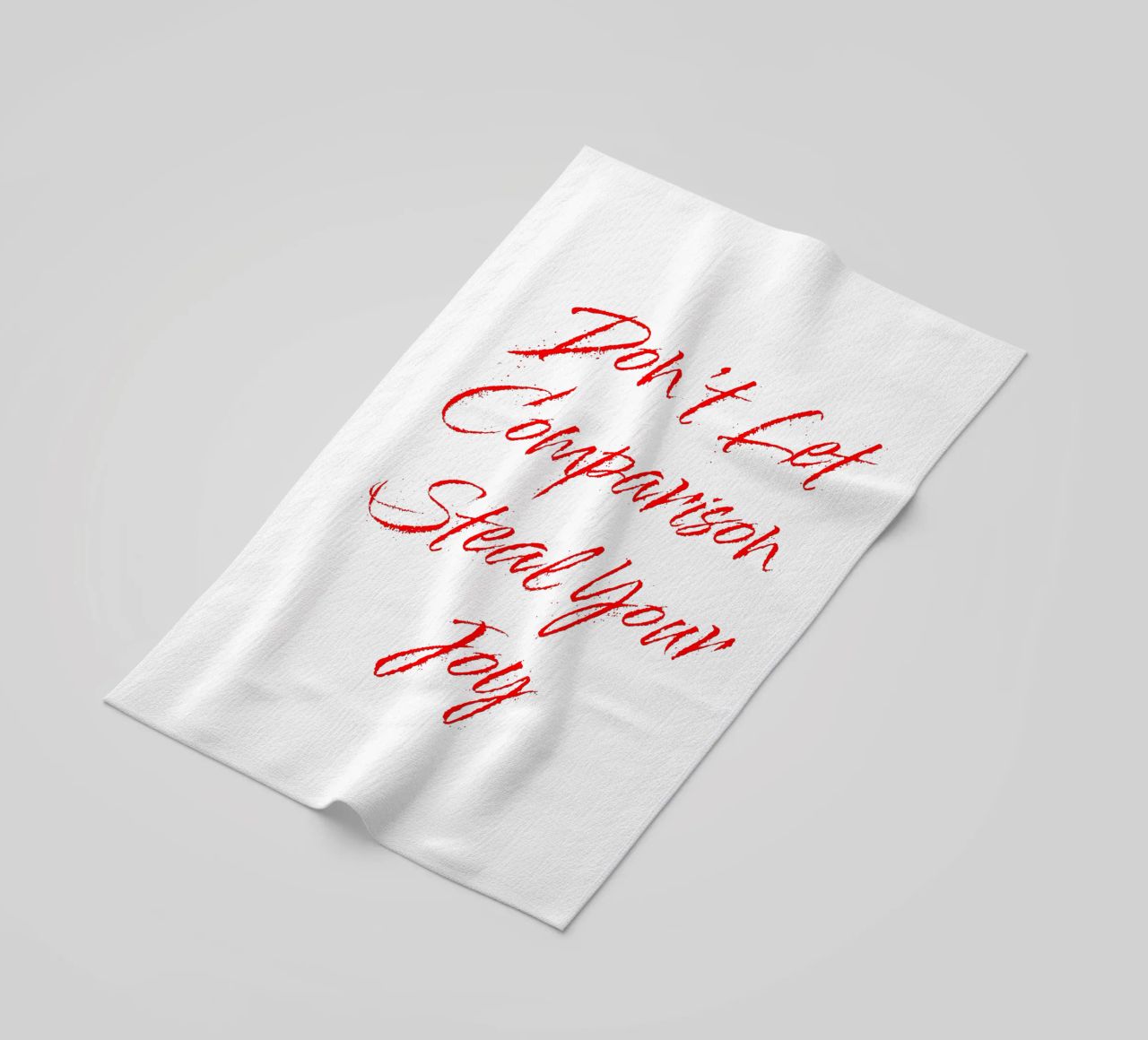 Don't Let Comparison Steal Your Joy - Red Text telo mare da FABOArt
