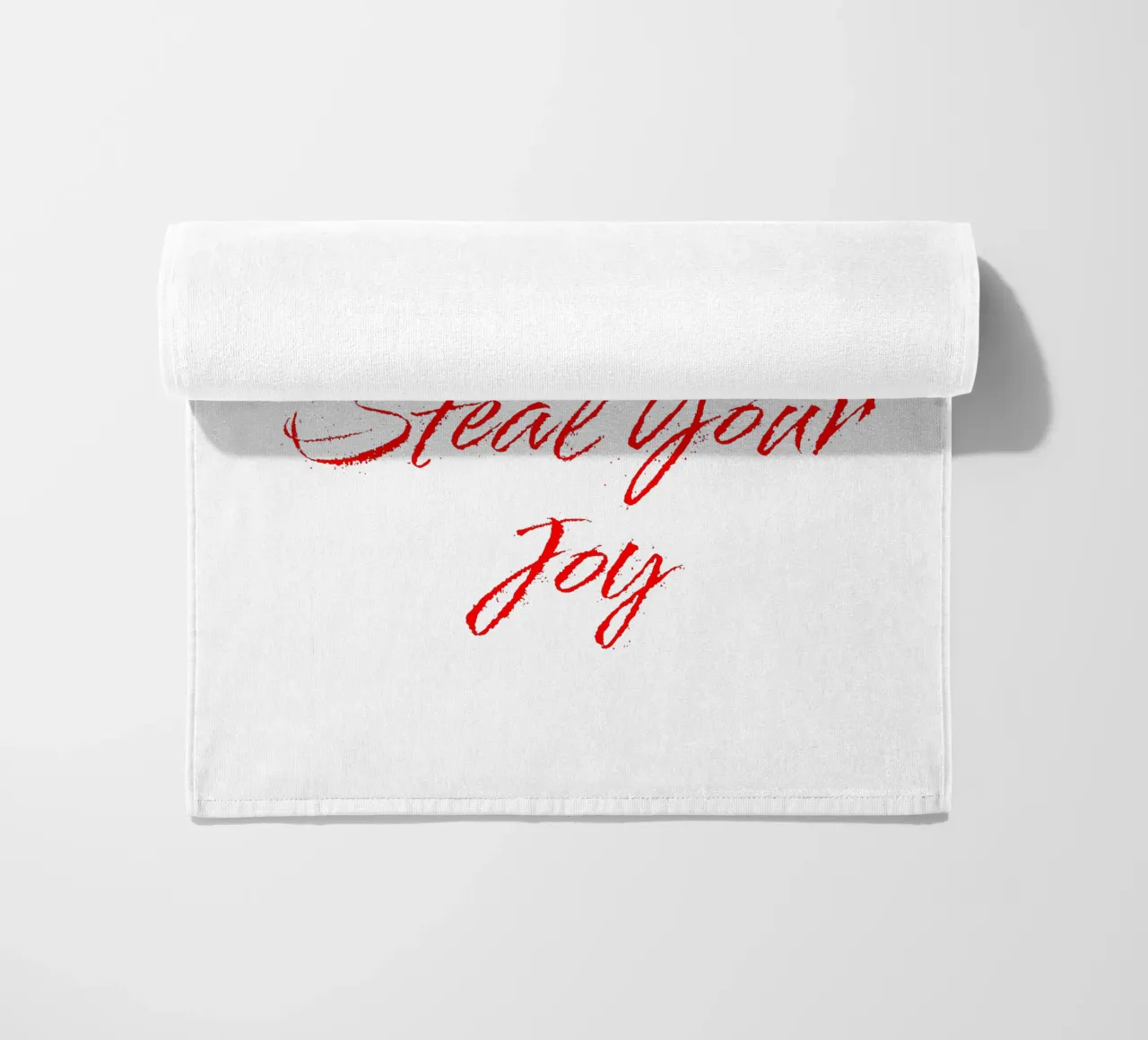 Don't Let Comparison Steal Your Joy - Red Text Strandtuch von FABOArt