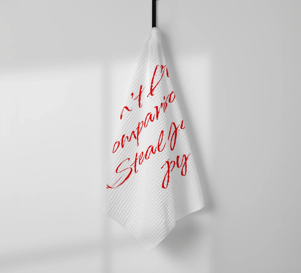 Don't Let Comparison Steal Your Joy - Red Text canovaccio da cucina da FABOArt