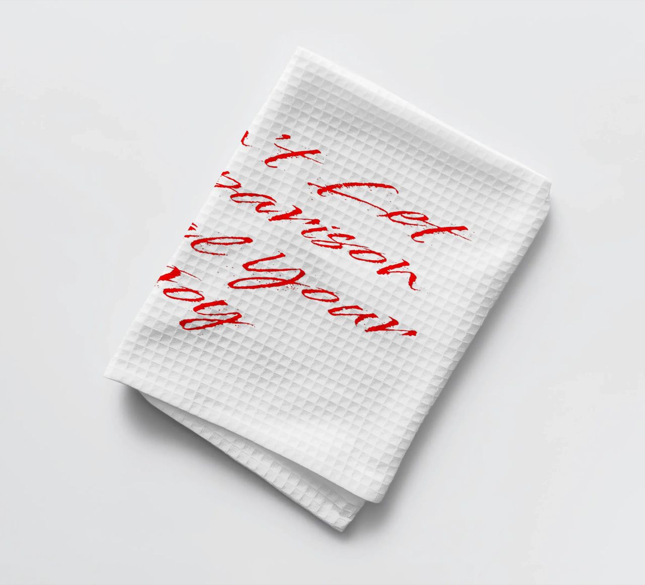 Don't Let Comparison Steal Your Joy - Red Text canovaccio da cucina da FABOArt