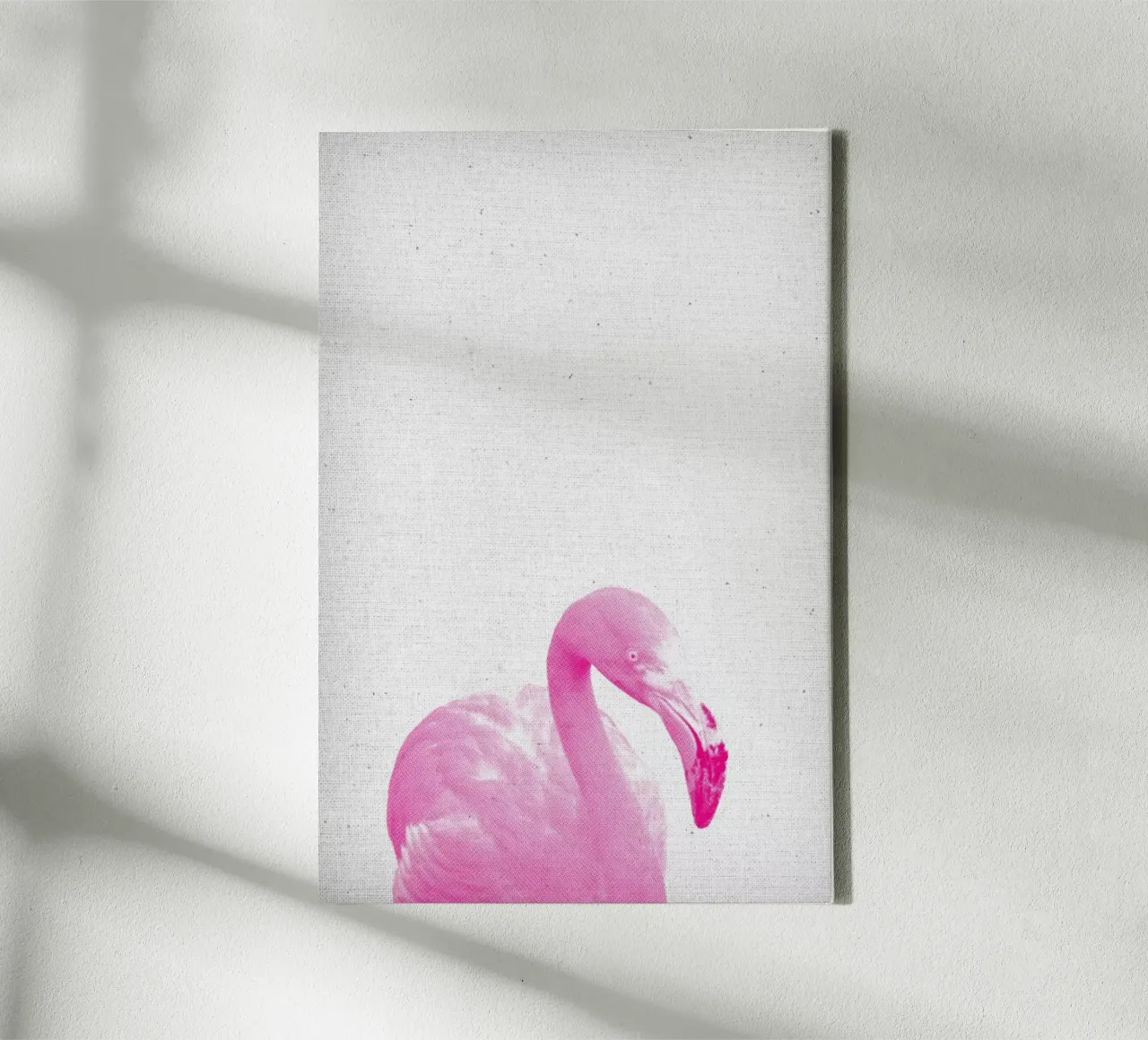 Flamingo 03 tela con Cornice a cassetta da Froilein Juno