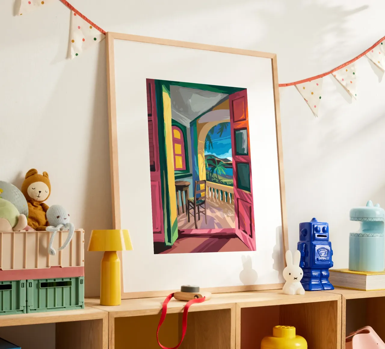 Ritiro sul balcone poster da Artie Shifa