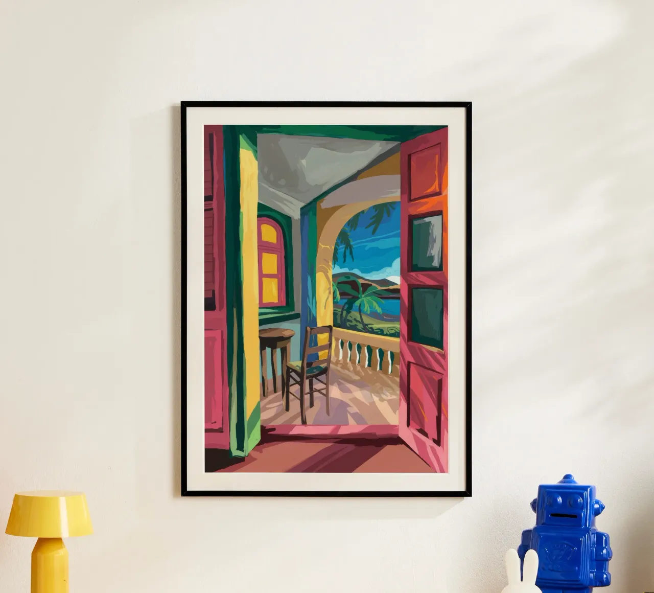 Ritiro sul balcone poster da Artie Shifa