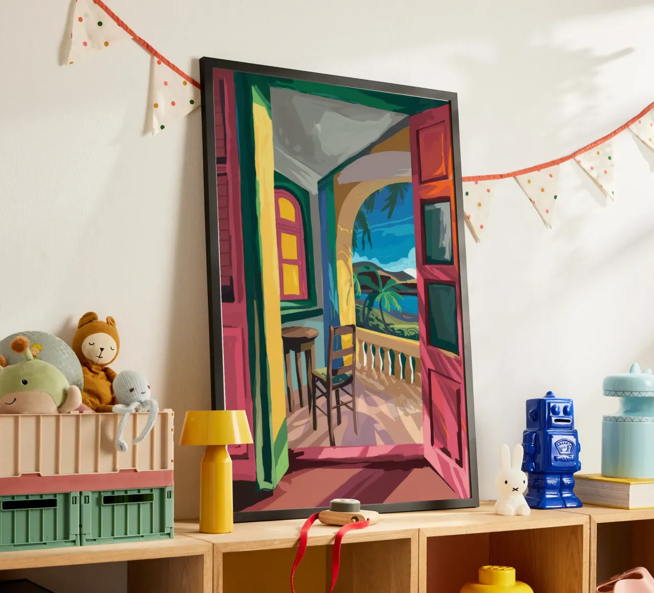 Ritiro sul balcone poster da Artie Shifa