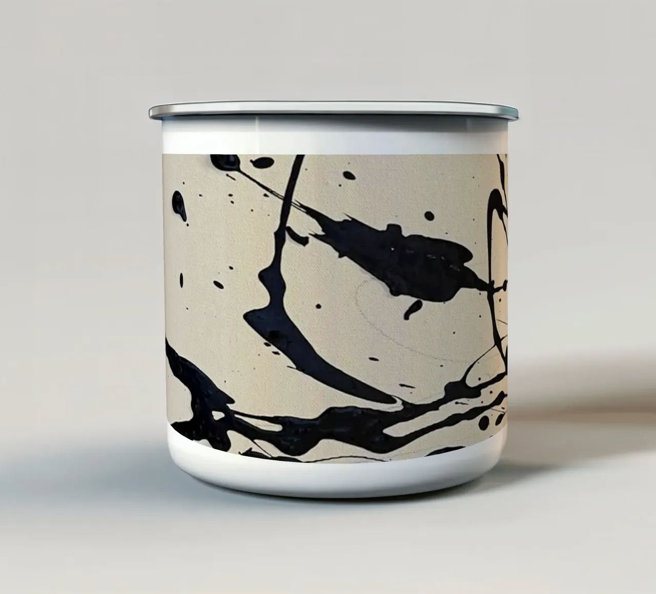 Aufleuchten Emaille Tasse von rebeccaannemaclean