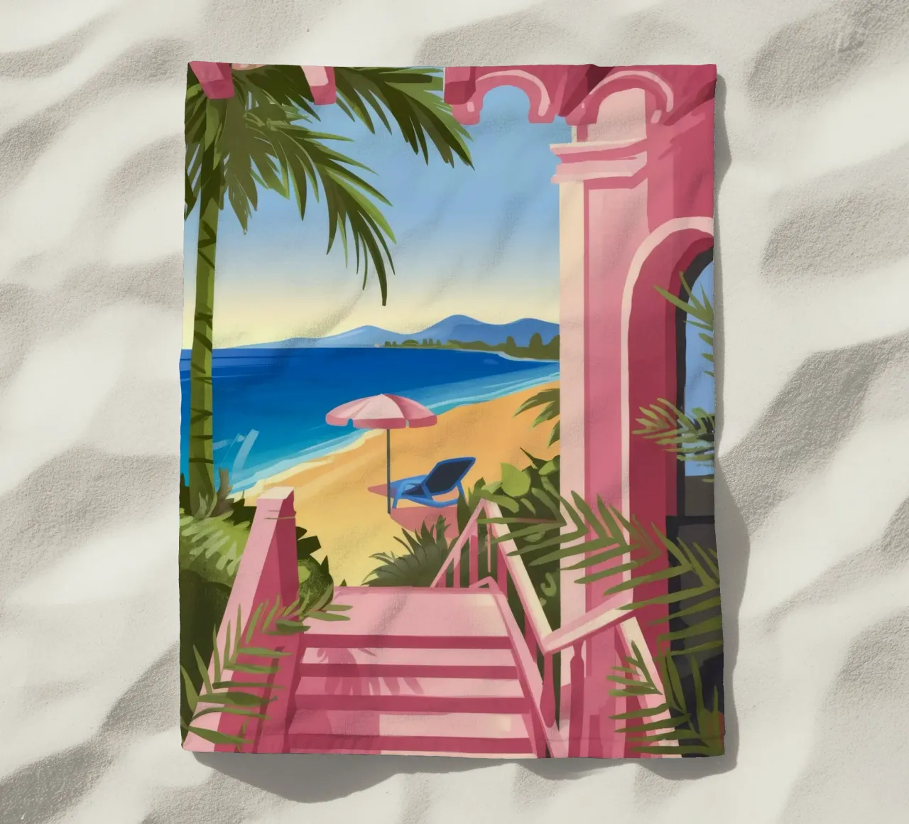 Sentiero della spiaggia telo mare da Artie Shifa