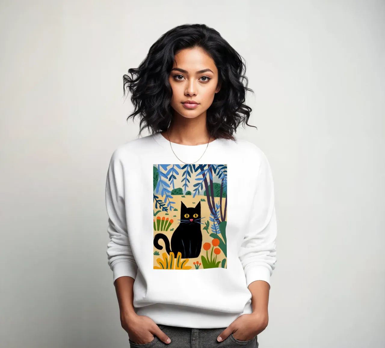 Gatto nero felpa da Artie Shifa