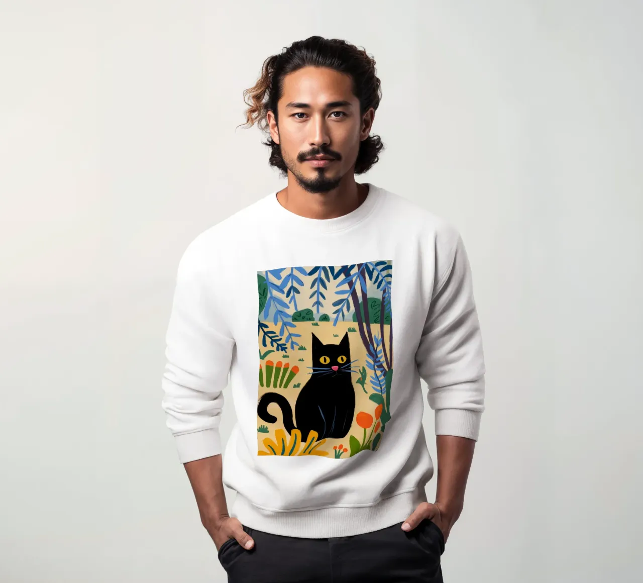 Gatto nero felpa da Artie Shifa