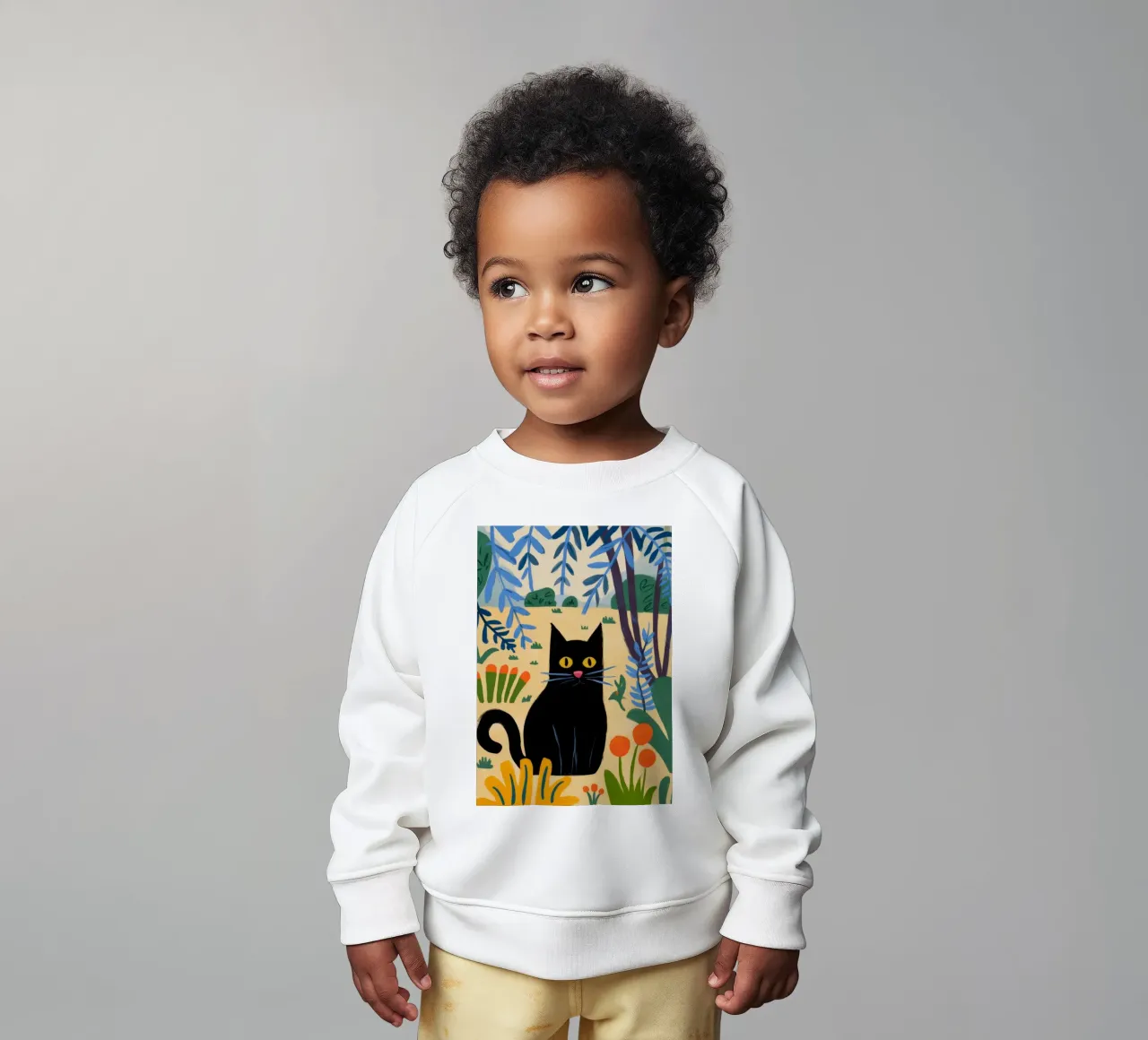 Gatto nero felpa neonato da Artie Shifa