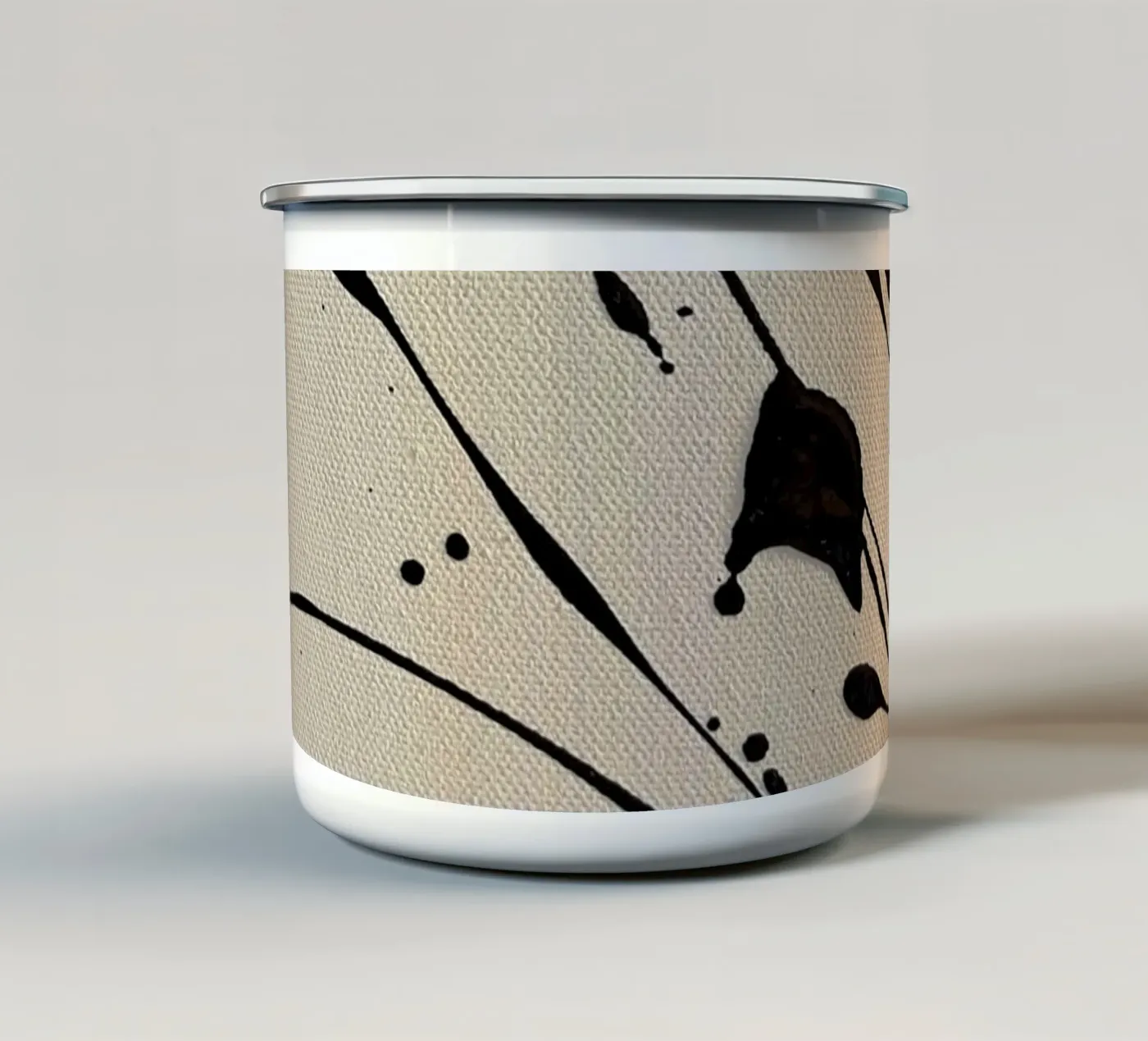 Effortless enamel mug by rebeccaannemaclean