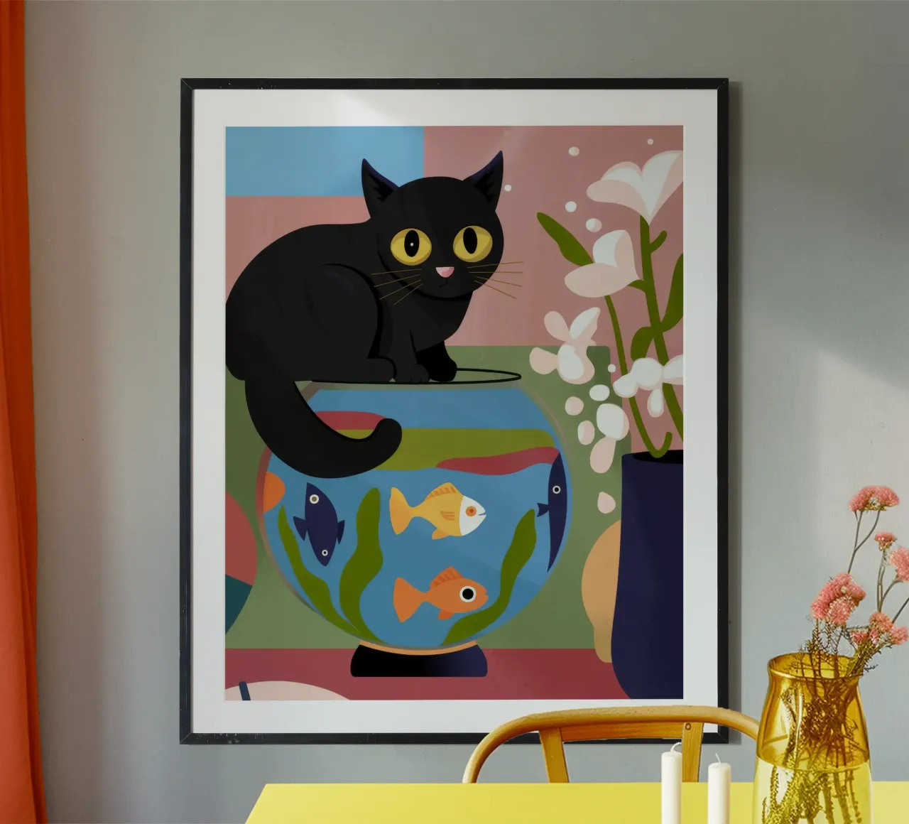 Cat's Perch poster by Artie Shifa