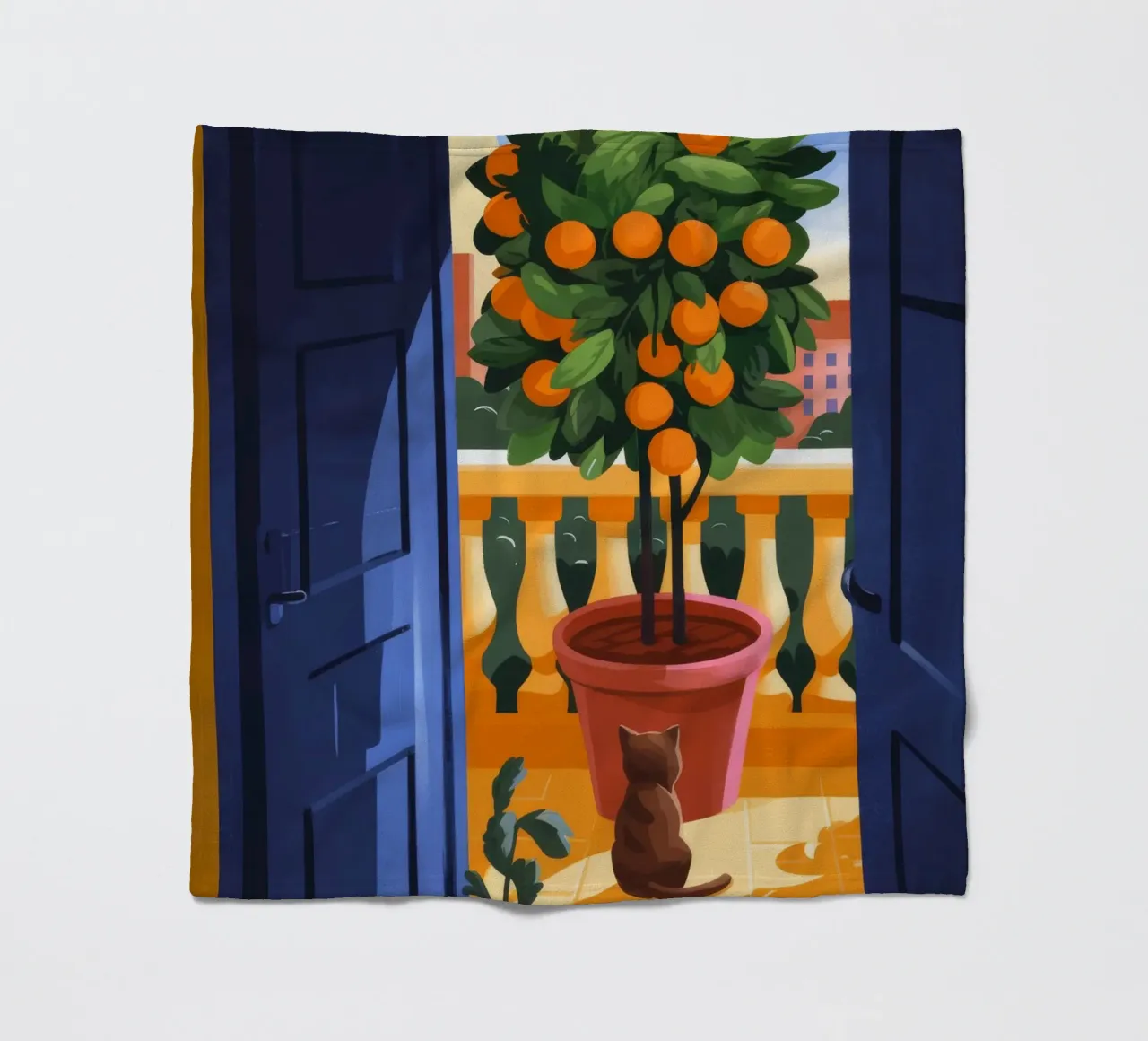 Balcone degli agrumi coperta in pile da Artie Shifa
