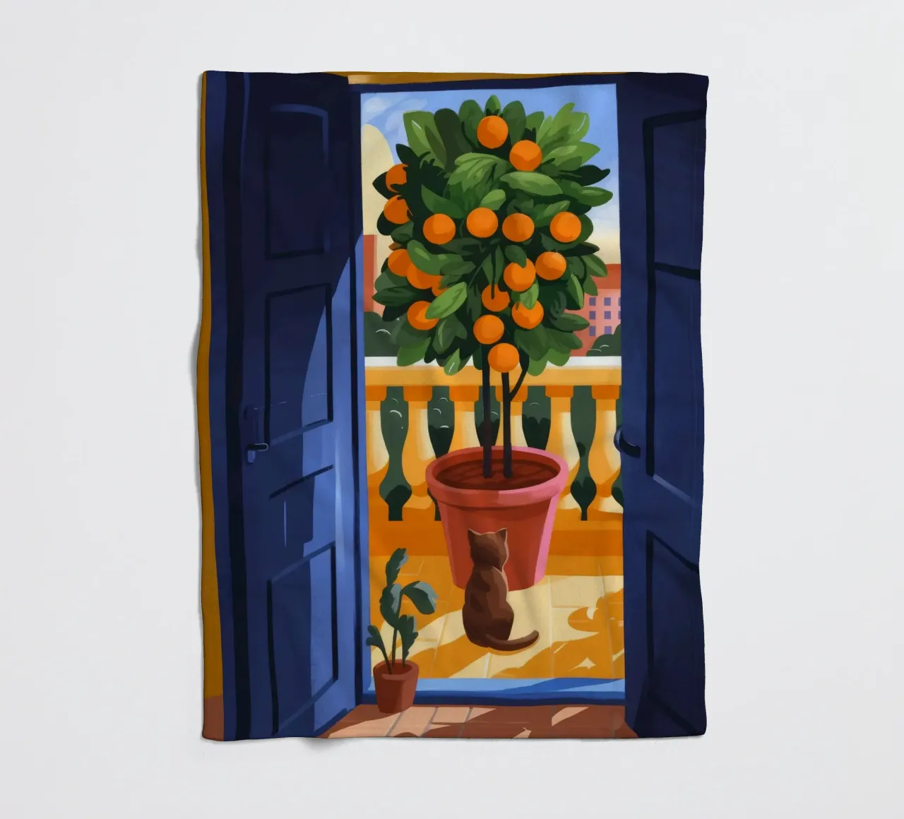 Balcone degli agrumi coperta in pile da Artie Shifa
