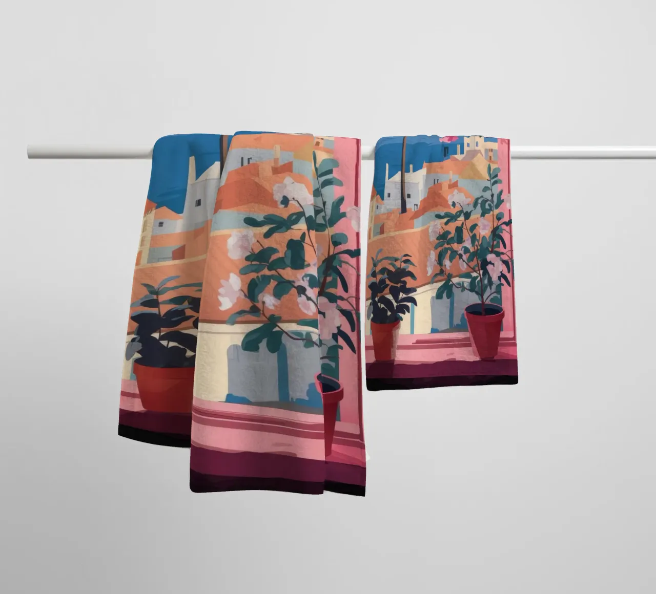Coastal Calm towel by Artie Shifa