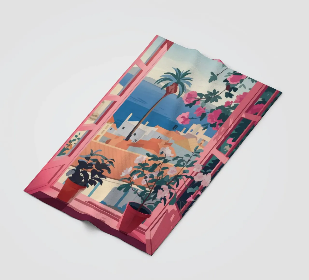 Coastal Calm fleece blanket by Artie Shifa