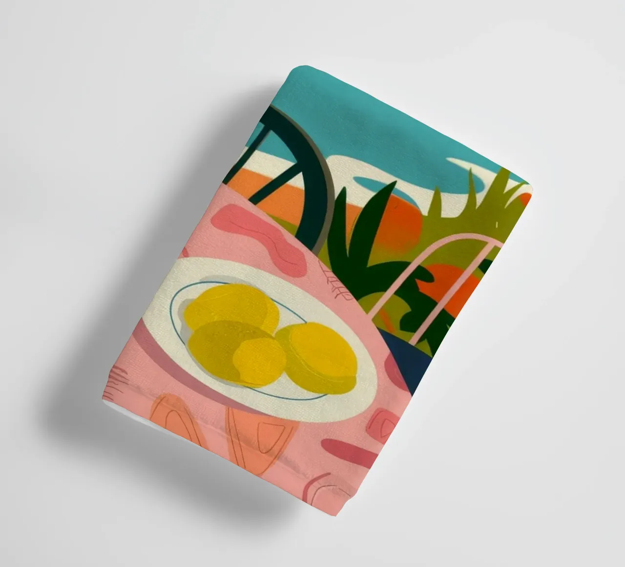 Coastal Feast towel by Artie Shifa
