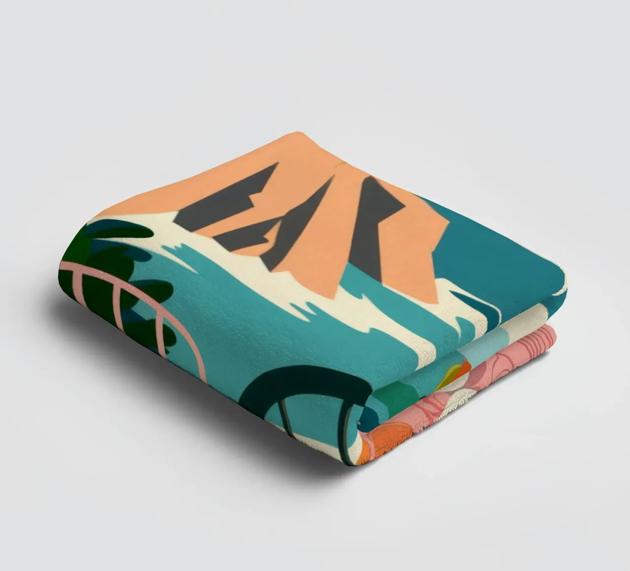 Coastal Feast towel by Artie Shifa