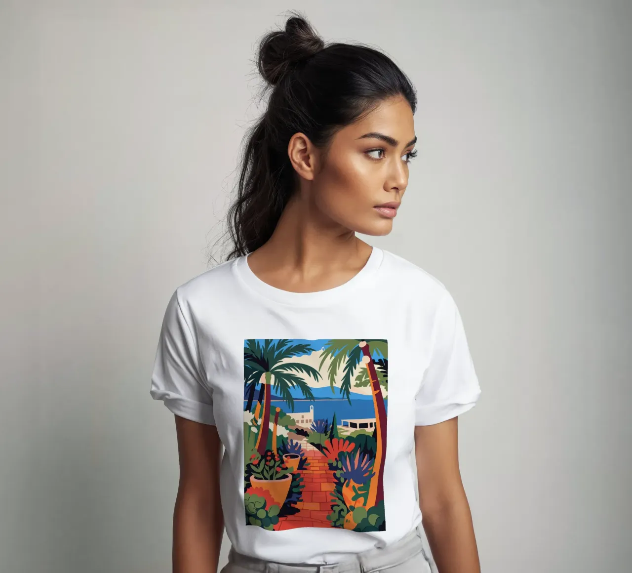 Coastal Pathway t-shirt by Artie Shifa