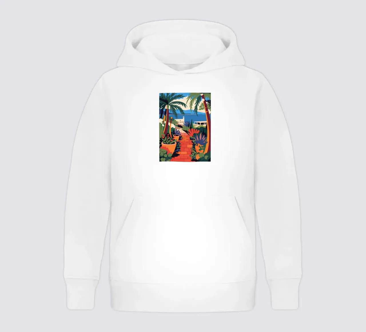 Coastal Pathway kids hoodie by Artie Shifa