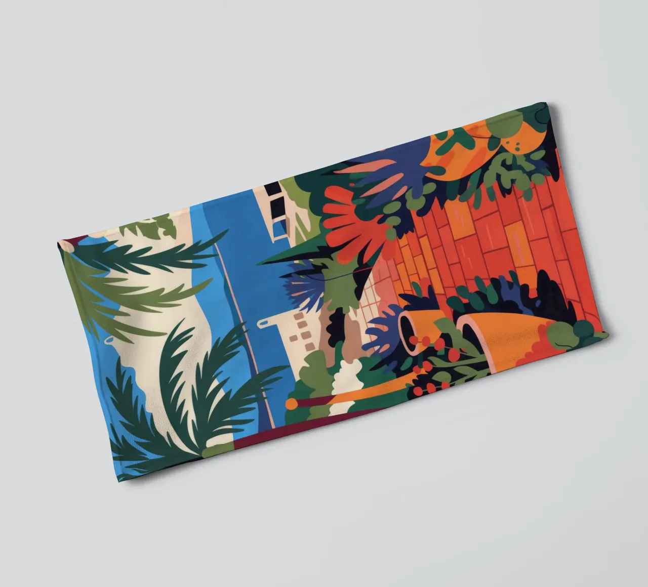 Coastal Pathway towel by Artie Shifa